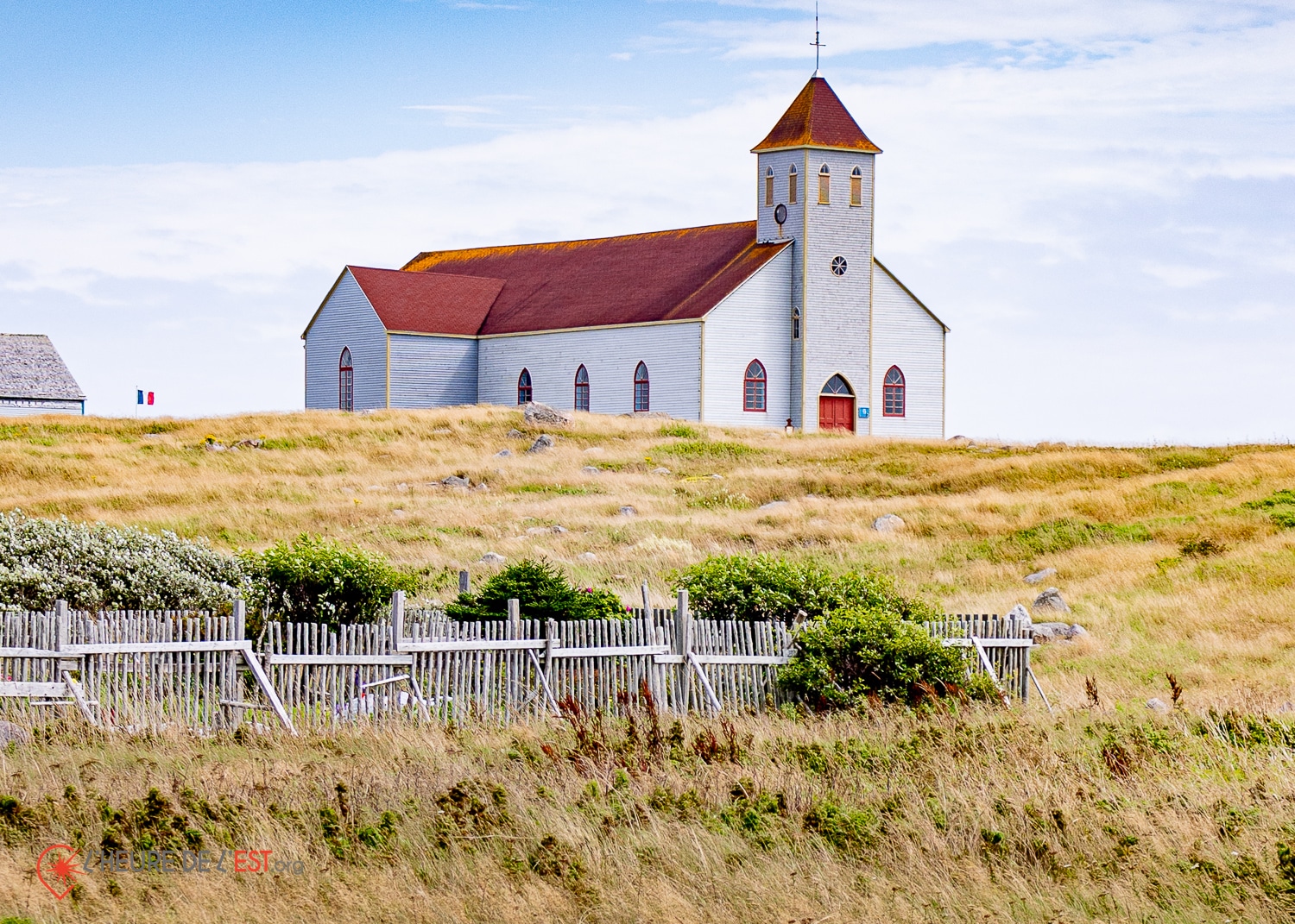 église de l'Ile aux Marins l'heure de l'est