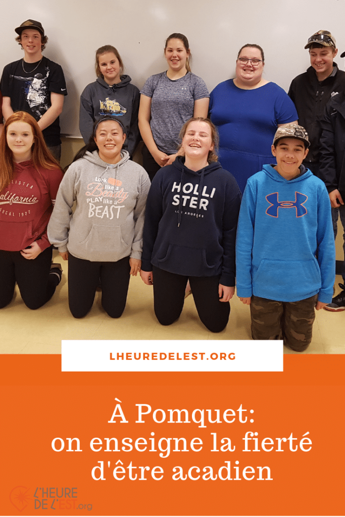 l'enseignement du français à Pomquet, en Acadie
