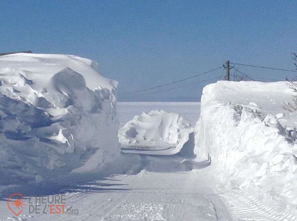 la neige à Caraquet