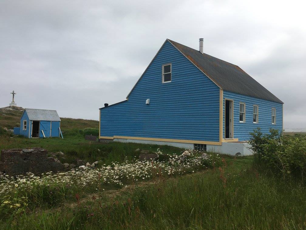 maison bleue à l'ile aux marins