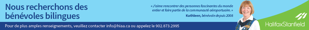 publicité pour l'équipe Tartan - aéroport d'Halifax