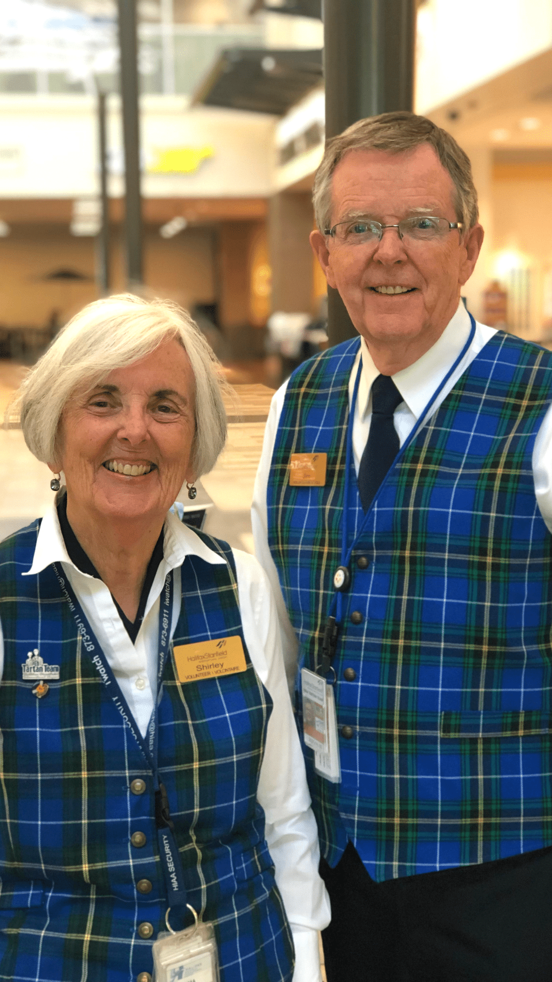 membres de Tartan Team aéroport Halifax Stanfield tartan team