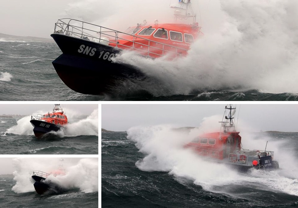 SNSM Saint-Pierre et Miquelon, le Jaro 2 dans le gros temps