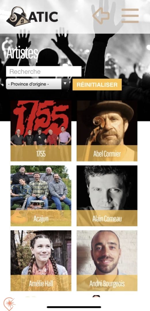 Application ATIC le Grenier Musique