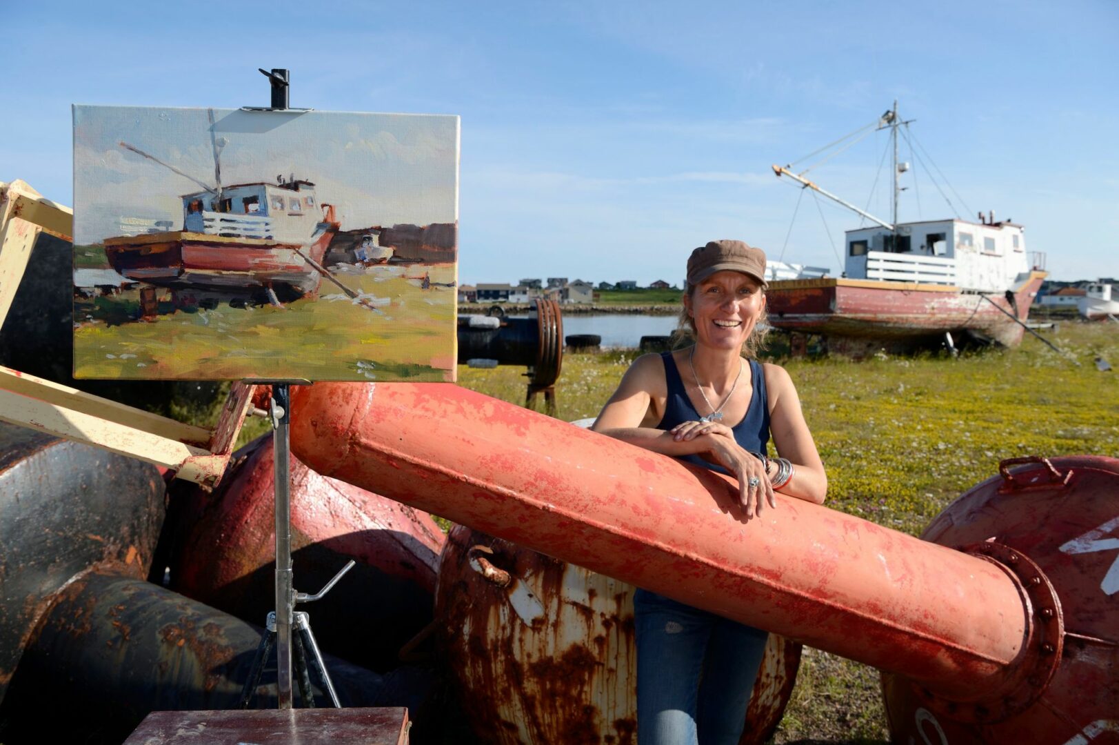 Raphaele goineau peintre saint pierre et Miquelon