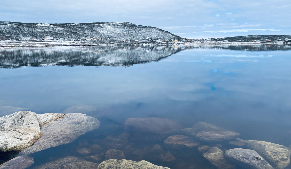 hiver etang de savoyard Saint-Pierre et Miquelon