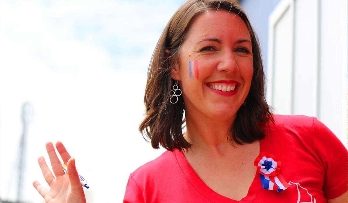 jeune femme 14 juillet