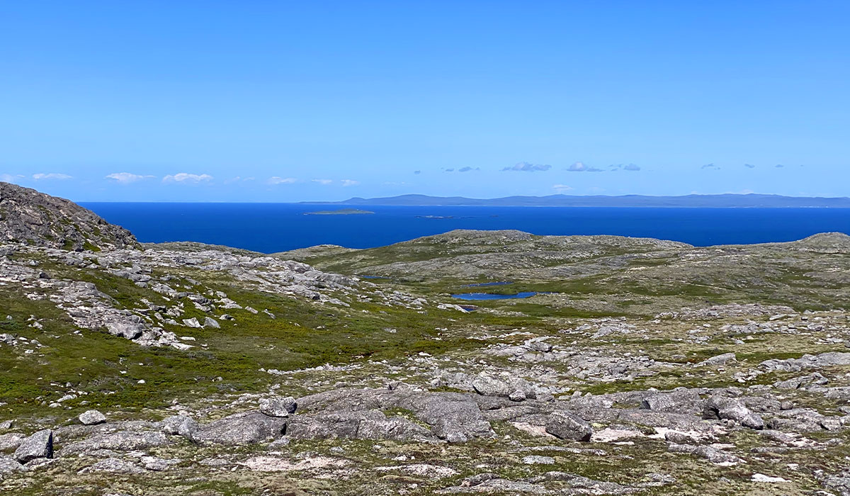 Terre-Neuve vue de Saint-Pierre et Miquelon