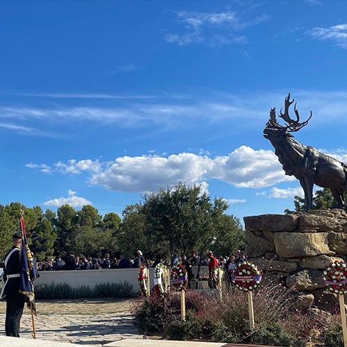 caribou-de-bronze beaumont hamel caribou de bronze