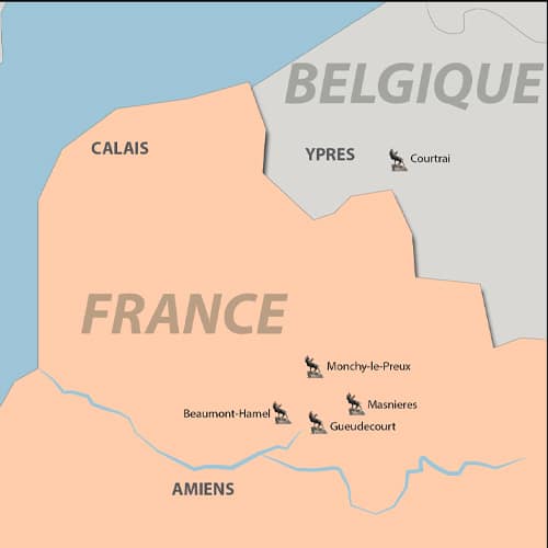 carte-sentier-du-caribou sentier du caribou beaumont hamel