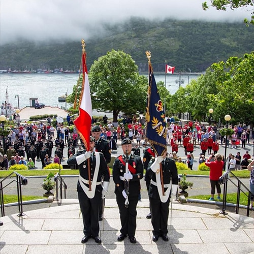 cérémonie-à-saint-jean-de-terre-neuve Cérémonie pour les morts de beaumont hamel terre neuve saint jean