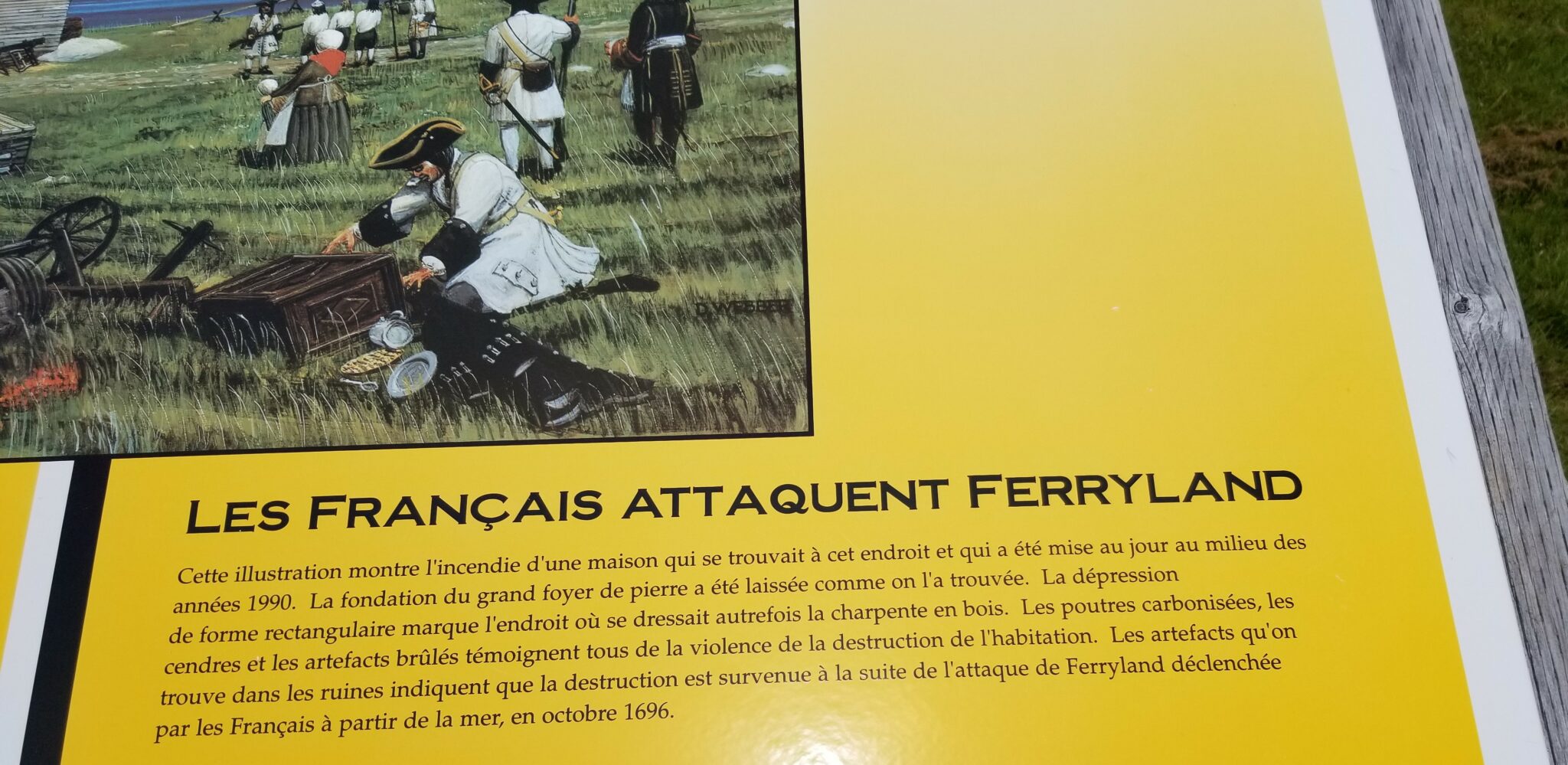 panneau explicatif fouilles archéologiques ferryland terre neuve et labrador panneau explicatif fouilles archéologiques ferryland terre neuve et labrador